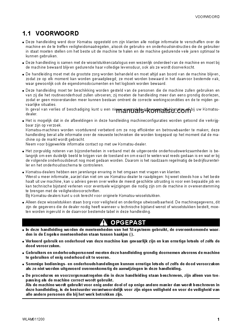 Protected: CK30-1(ITA) S/N F00211-UP Operation manual (Dutch)