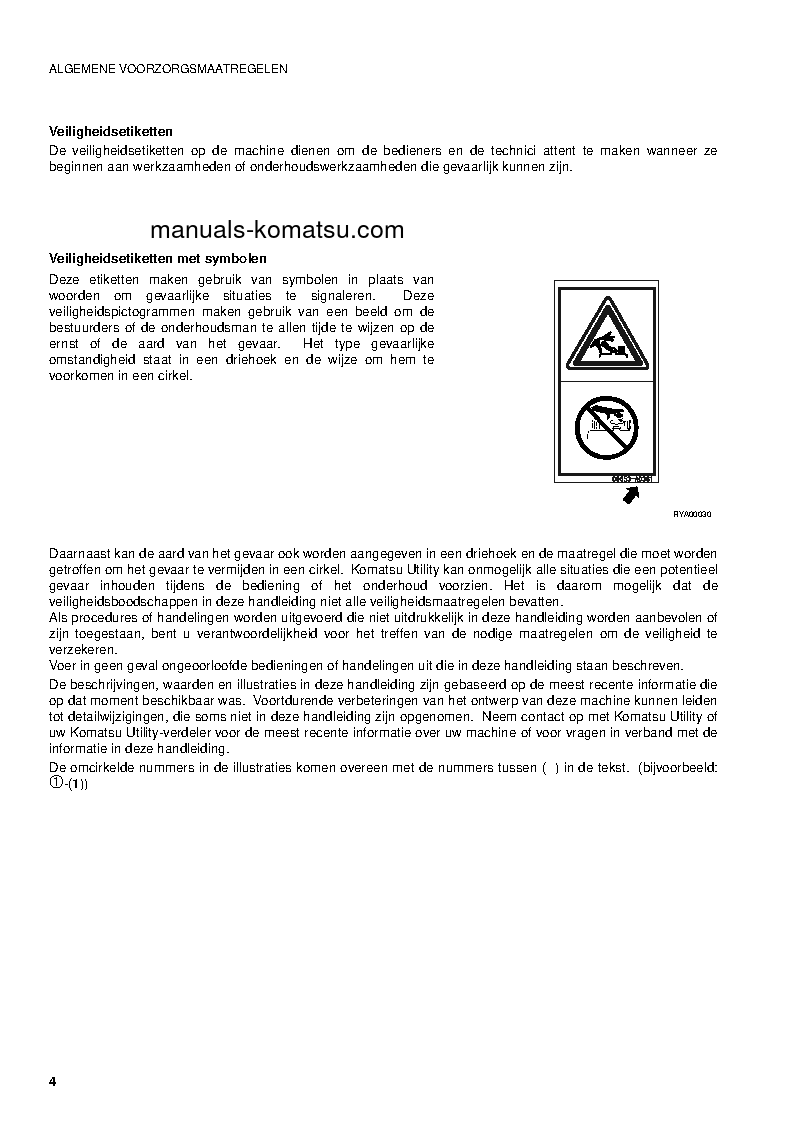 Protected: PC09-1(ITA) S/N 13959-UP Operation manual (Dutch)