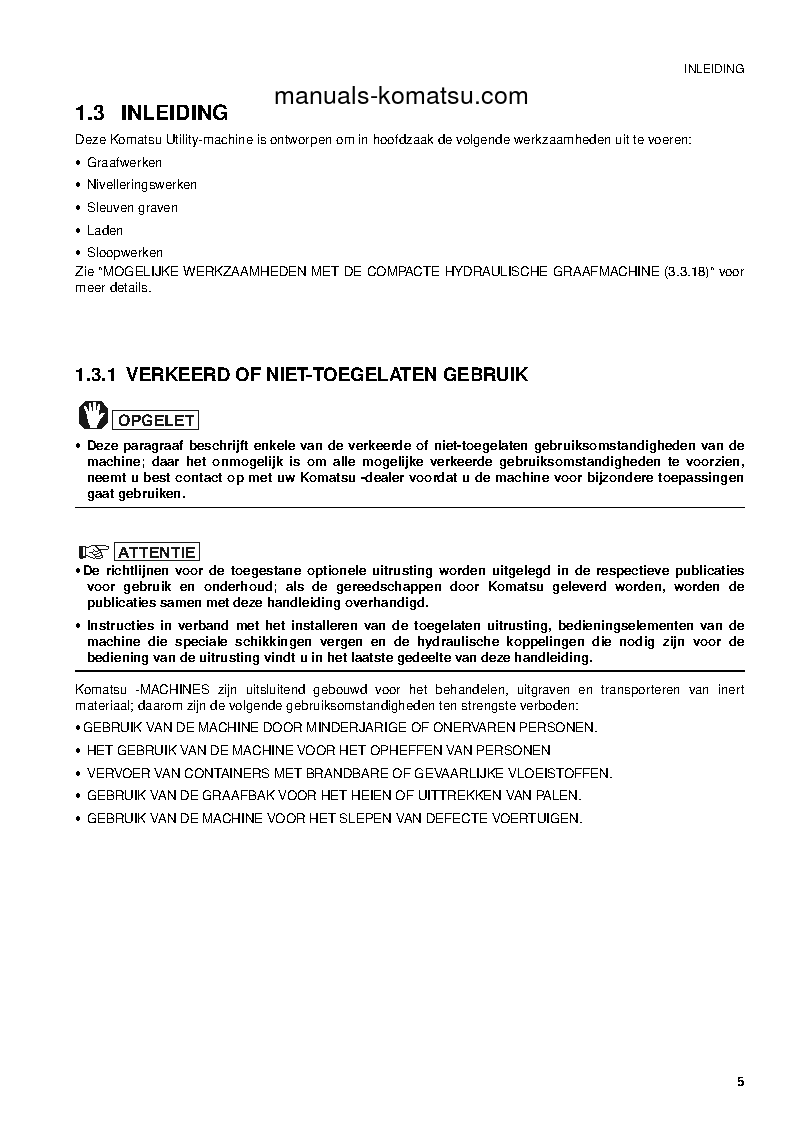 Protected: PC09-1(ITA) S/N 13959-UP Operation manual (Dutch)