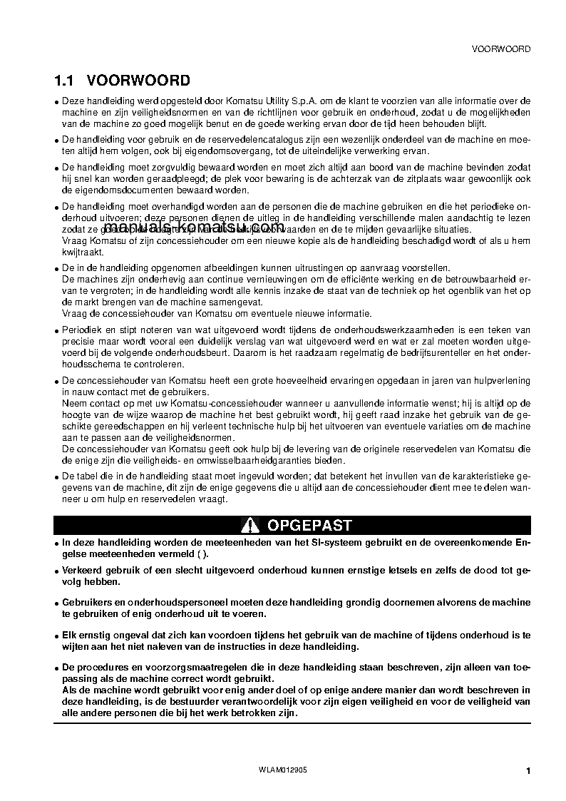 Protected: PC80MR-3(ITA) S/N F00270-UP Operation manual (Dutch)