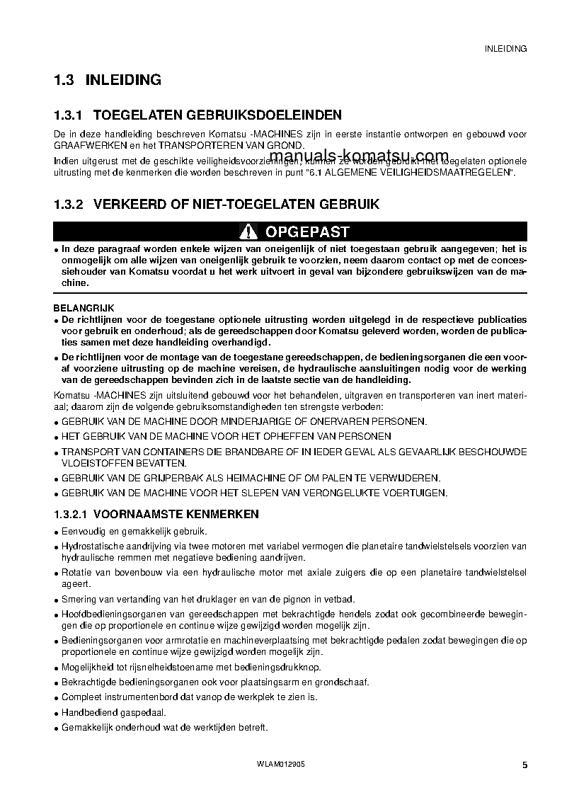 Protected: PC80MR-3(ITA) S/N F00270-UP Operation manual (Dutch)