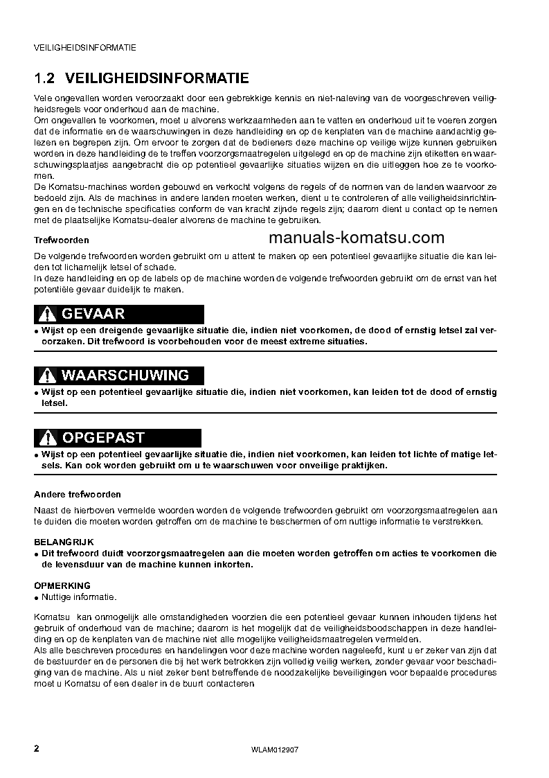 Protected: PC80MR-3(ITA) S/N F00430-UP Operation manual (Dutch)