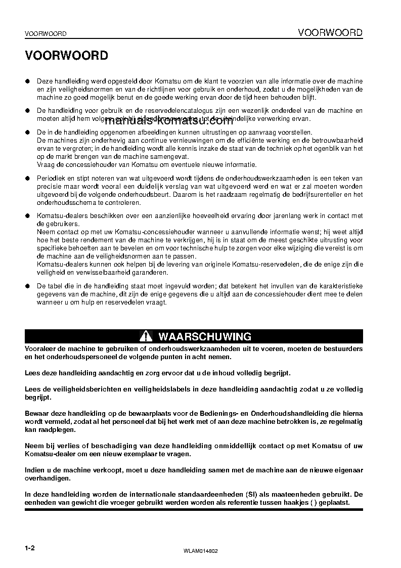 Protected: PC118MR-8(ITA) S/N F00183-UP Operation manual (Dutch)