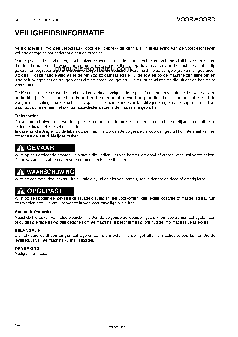 Protected: PC118MR-8(ITA) S/N F00183-UP Operation manual (Dutch)