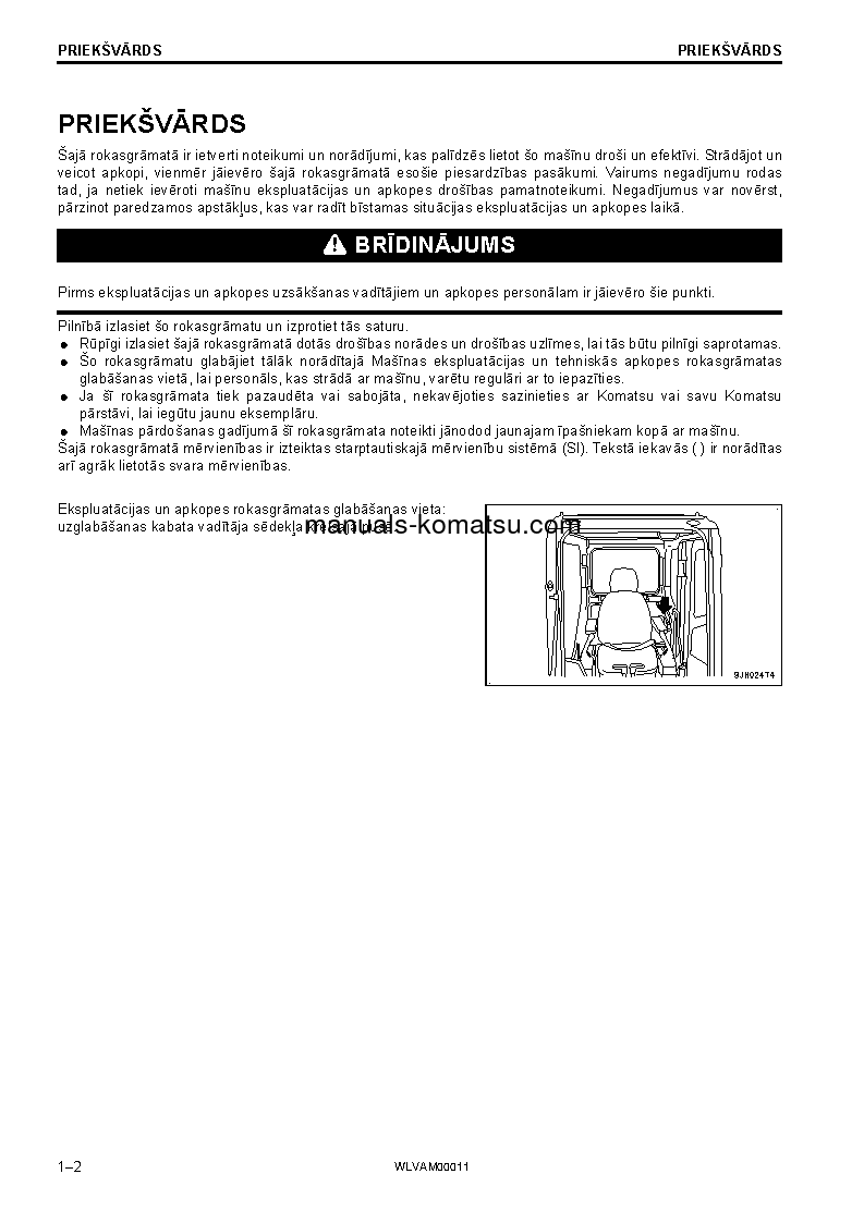 Protected: PC138US-10(ITA) S/N F40003-UP Operation manual (Latvian)