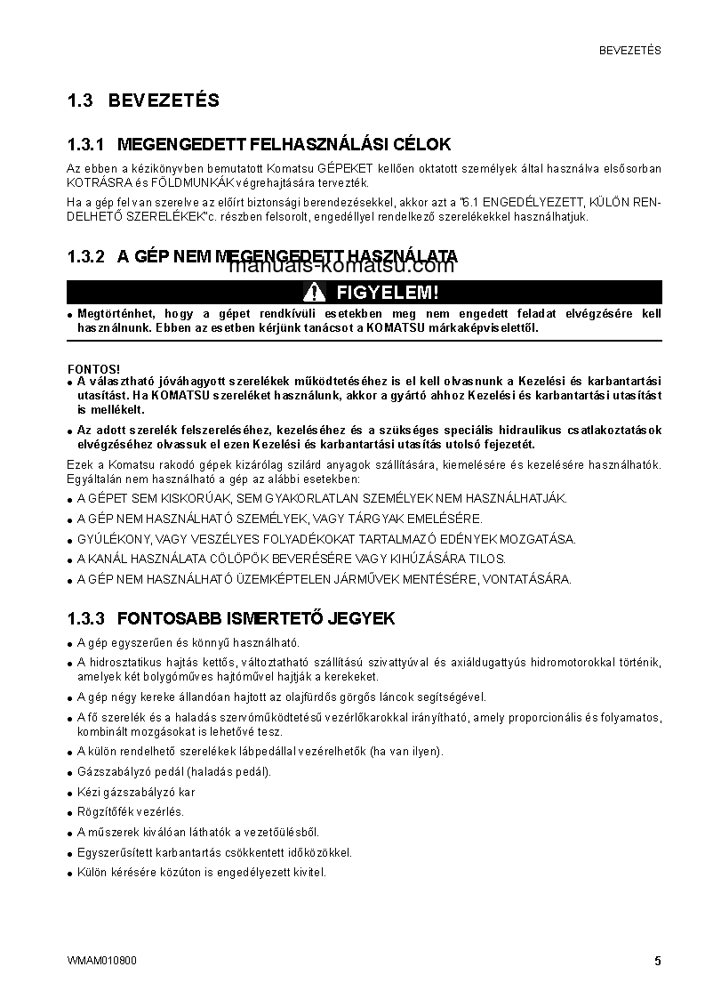 Protected: SK1020-5(ITA)-TURBO S/N F00678-UP Operation manual (Hungarian)