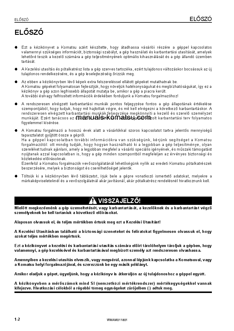 Protected: PC09-1(ITA) S/N 14754-UP Operation manual (Hungarian)