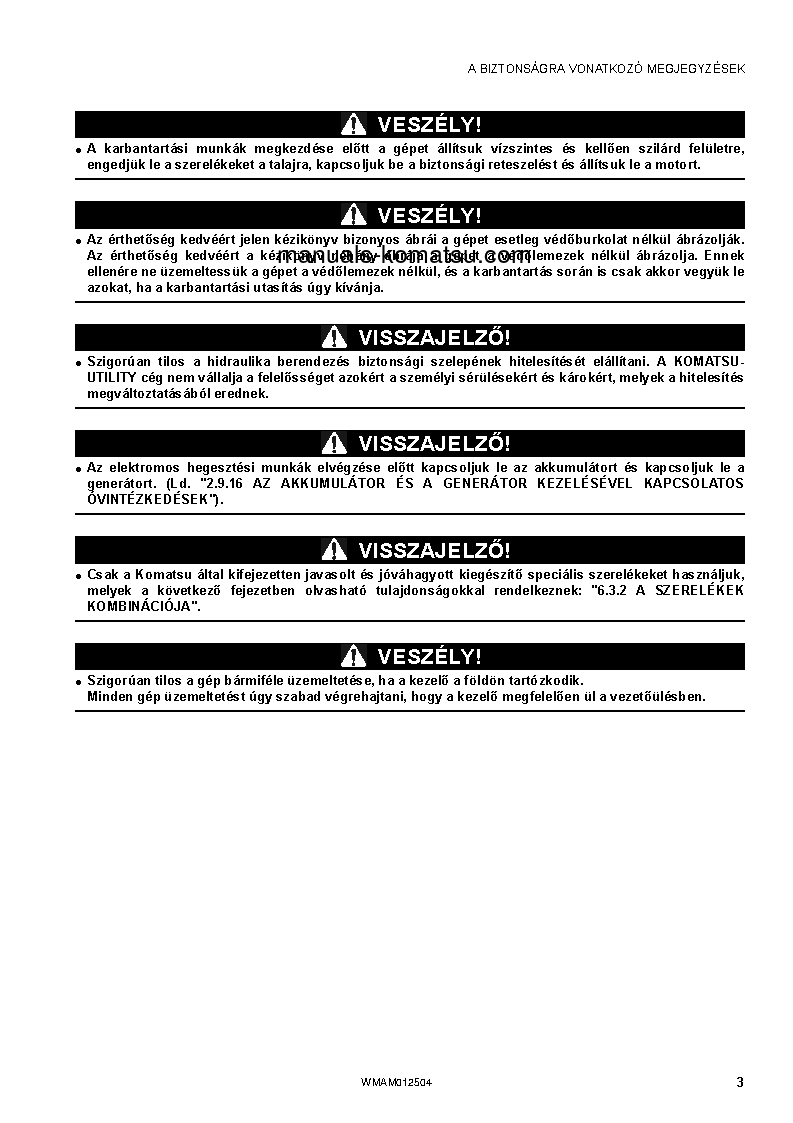 Protected: PC26MR-3(ITA) S/N F31129-UP Operation manual (Hungarian)
