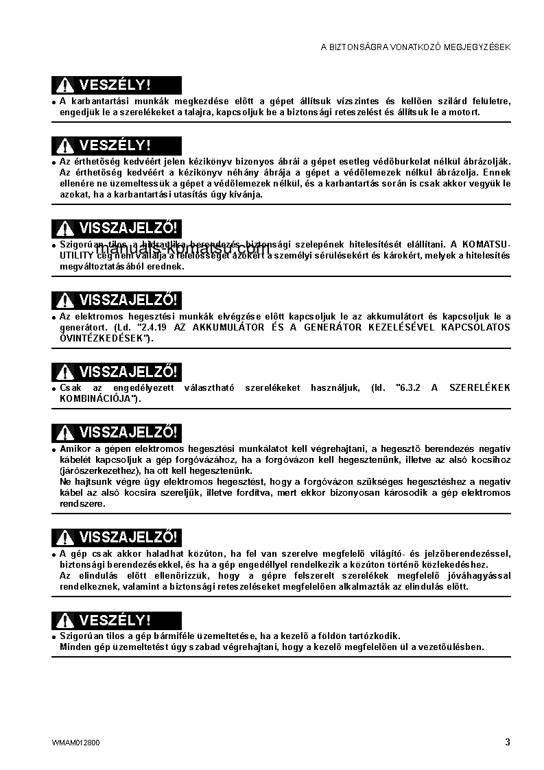 Protected: PW98MR-6(ITA) S/N F00564-UP Operation manual (Hungarian)