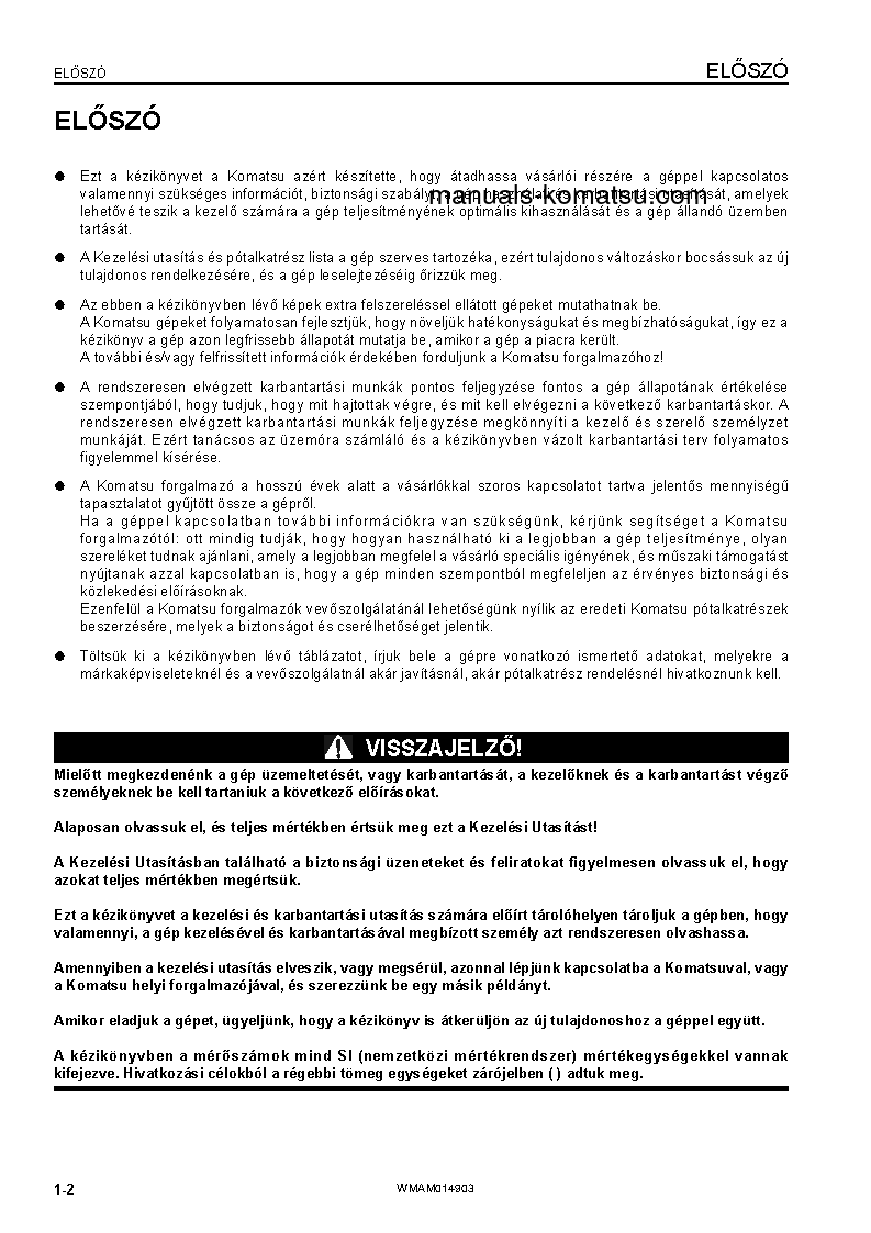 Protected: PW118MR-8(ITA) S/N F00277-UP Operation manual (Hungarian)