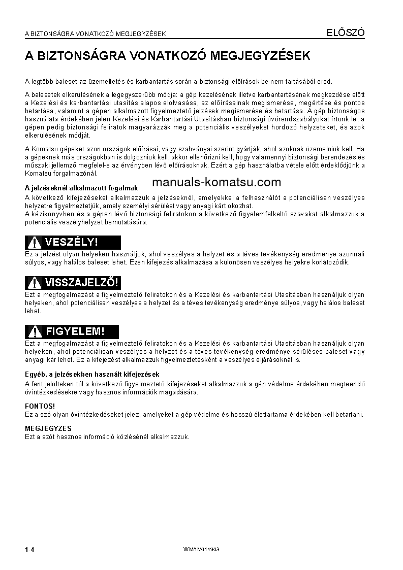 Protected: PW118MR-8(ITA) S/N F00277-UP Operation manual (Hungarian)