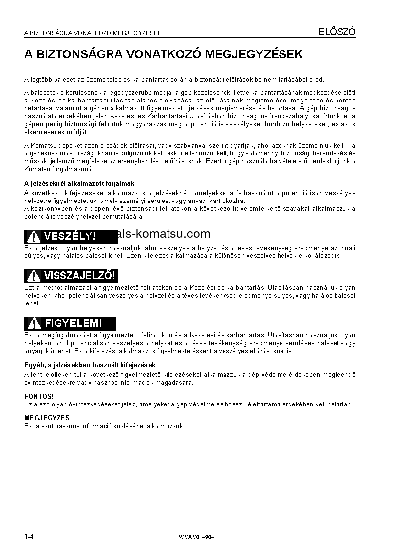 Protected: PW118MR-8(ITA) S/N F00342-UP Operation manual (Hungarian)