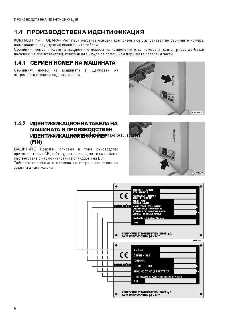 Protected: SK1020-5(ITA) S/N 37CF80018-UP Operation manual (Bulgarian)