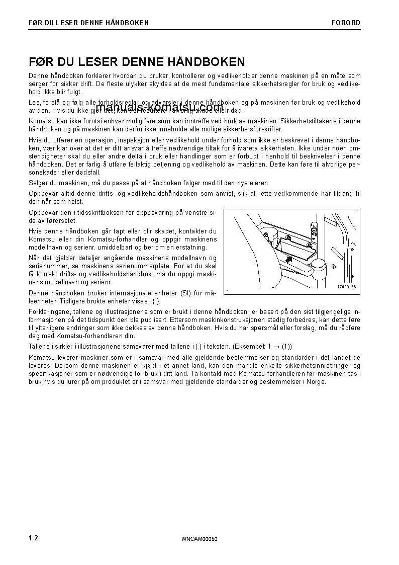 Protected: PC78US-10(JPN) S/N 30027-UP Operation manual (Norwegian)
