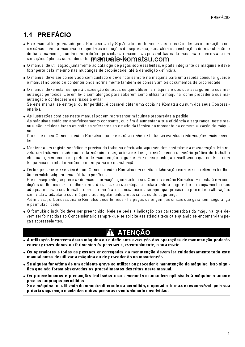 Protected: SK1020-5(ITA) S/N 37CF00126-37CF00137 Operation manual (Portuguese)