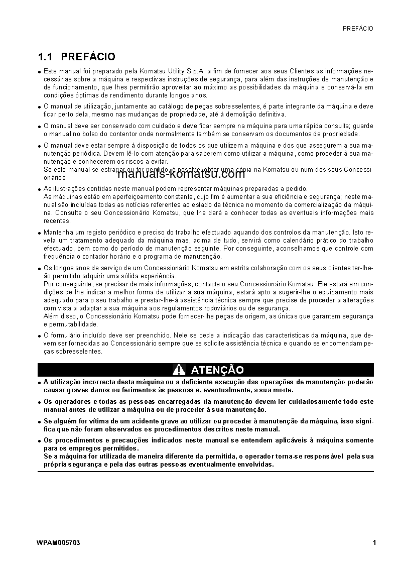 Protected: SK1026-5(ITA) S/N 37CTF50019-37CTF50072 Operation manual (Portuguese)