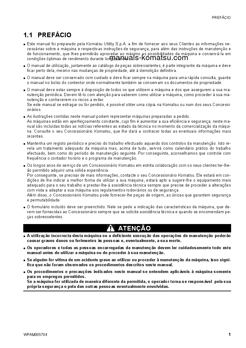 Protected: SK1026-5(ITA) S/N 37CTF50073-37CTF50082 Operation manual (Portuguese)