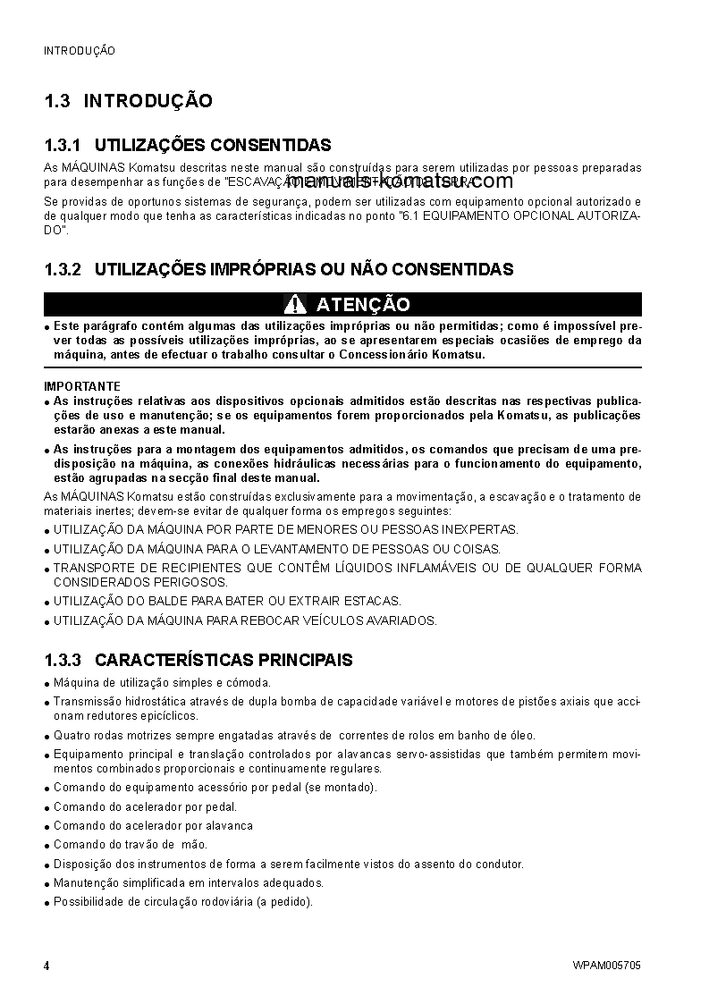 Protected: SK1026-5(ITA) S/N 37CTF50083-UP Operation manual (Portuguese)