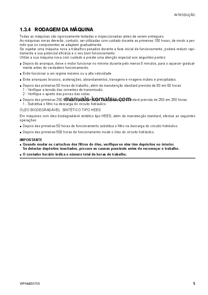 Protected: SK1026-5(ITA) S/N 37CTF50083-UP Operation manual (Portuguese)