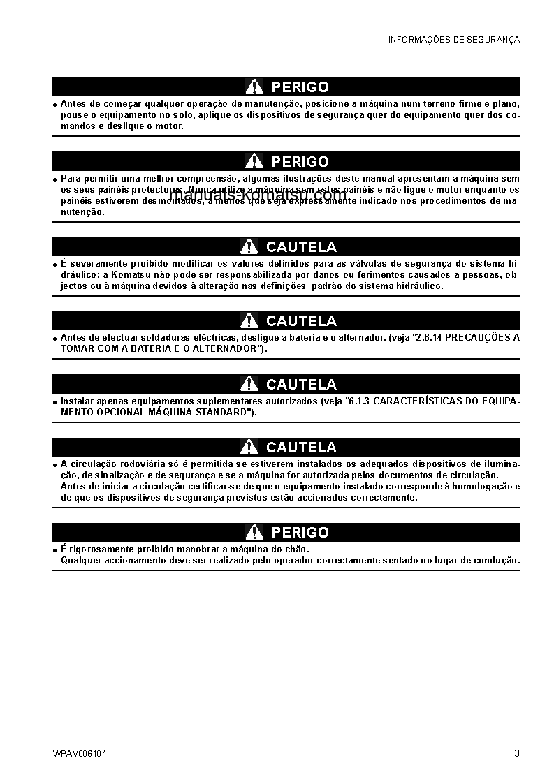 Protected: CK20-1(ITA) S/N F00271-UP Operation manual (Portuguese)