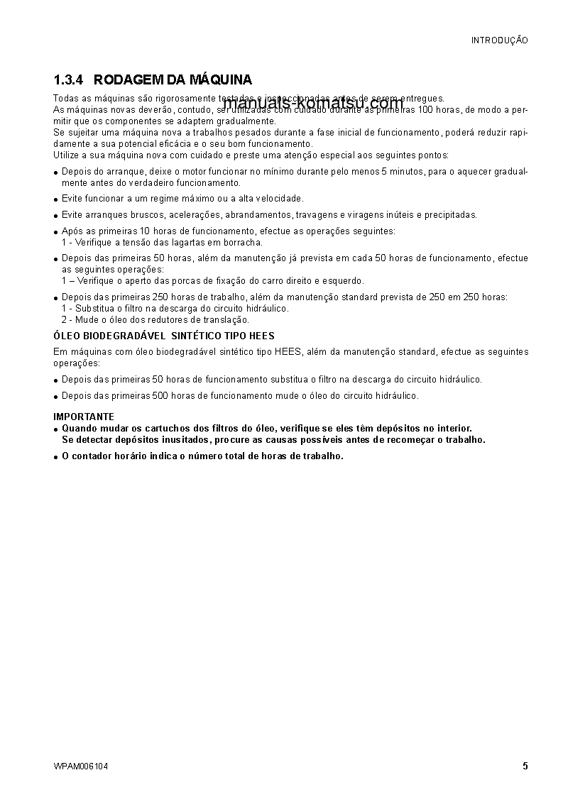 Protected: CK20-1(ITA) S/N F00271-UP Operation manual (Portuguese)