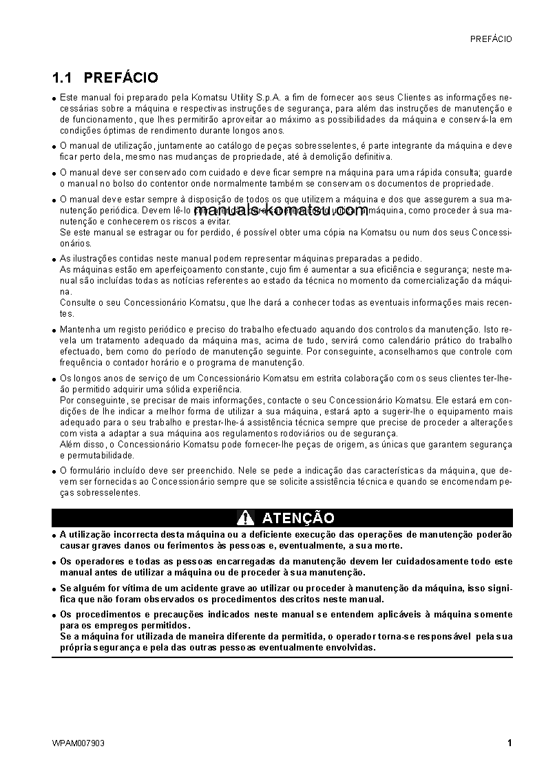 Protected: CK25-1(ITA) S/N F00071-UP Operation manual (Portuguese)