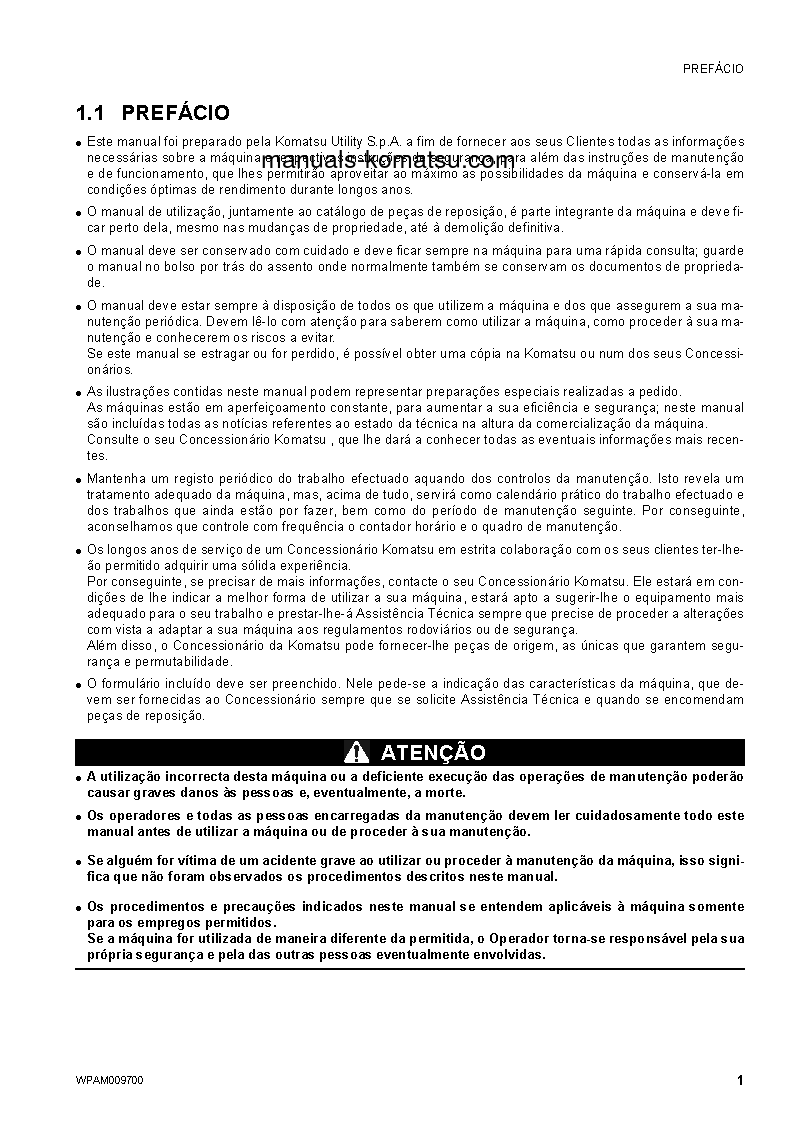 Protected: PC80MR-3(ITA) S/N F00003-UP Operation manual (Portuguese)