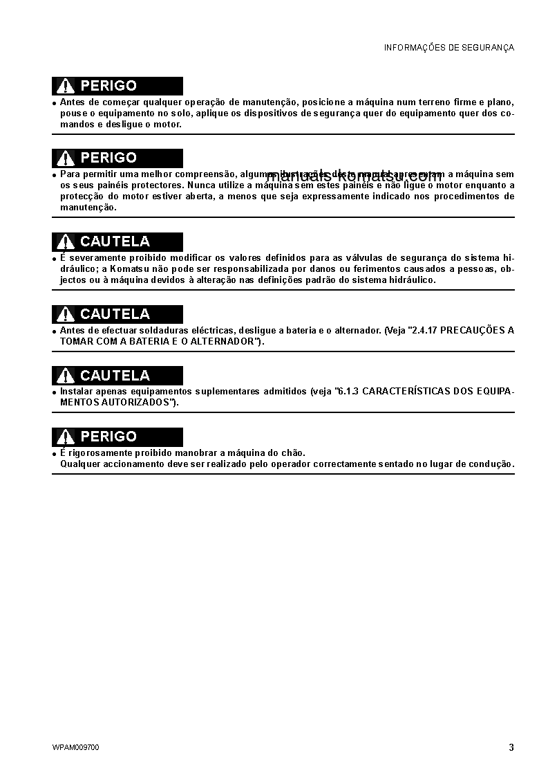 Protected: PC80MR-3(ITA) S/N F00003-UP Operation manual (Portuguese)