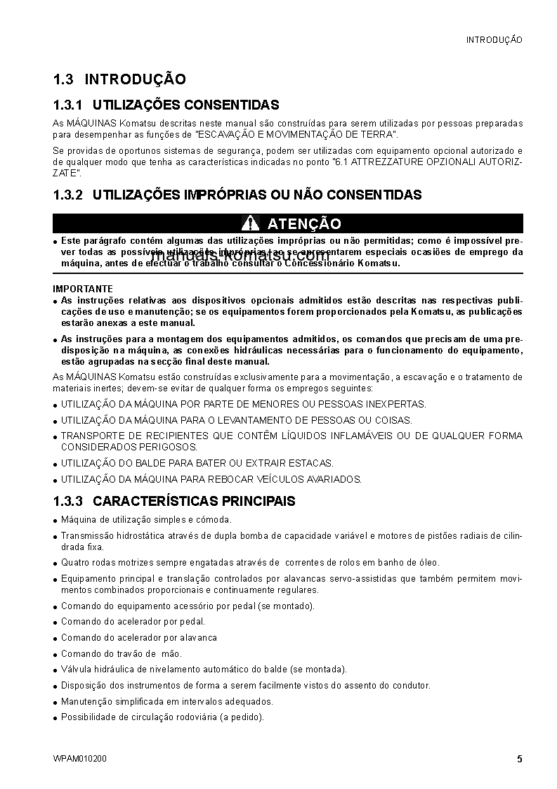 Protected: SK510-5(ITA) S/N F00936-UP Operation manual (Portuguese)