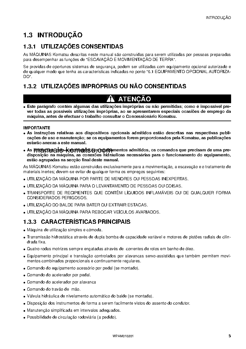 Protected: SK510-5(ITA) S/N F01042-UP Operation manual (Portuguese)