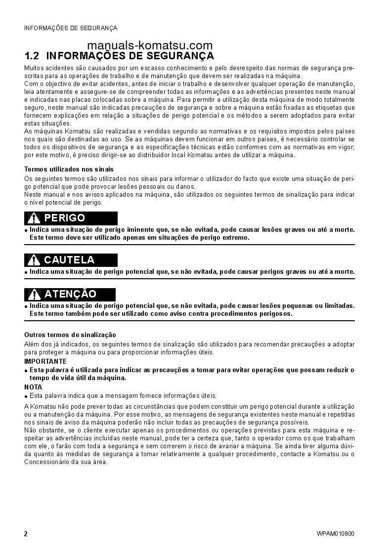 Protected: SK1020-5(ITA)-TURBO S/N F00678-UP Operation manual (Portuguese)