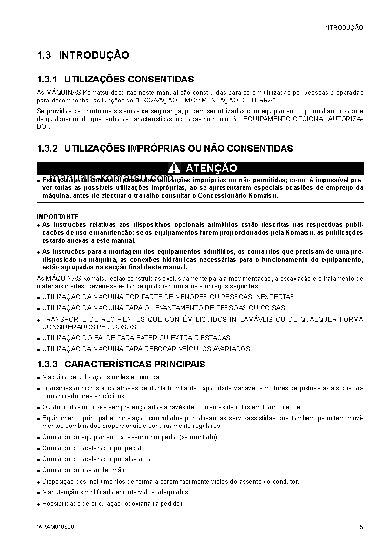 Protected: SK1020-5(ITA)-TURBO S/N F00678-UP Operation manual (Portuguese)