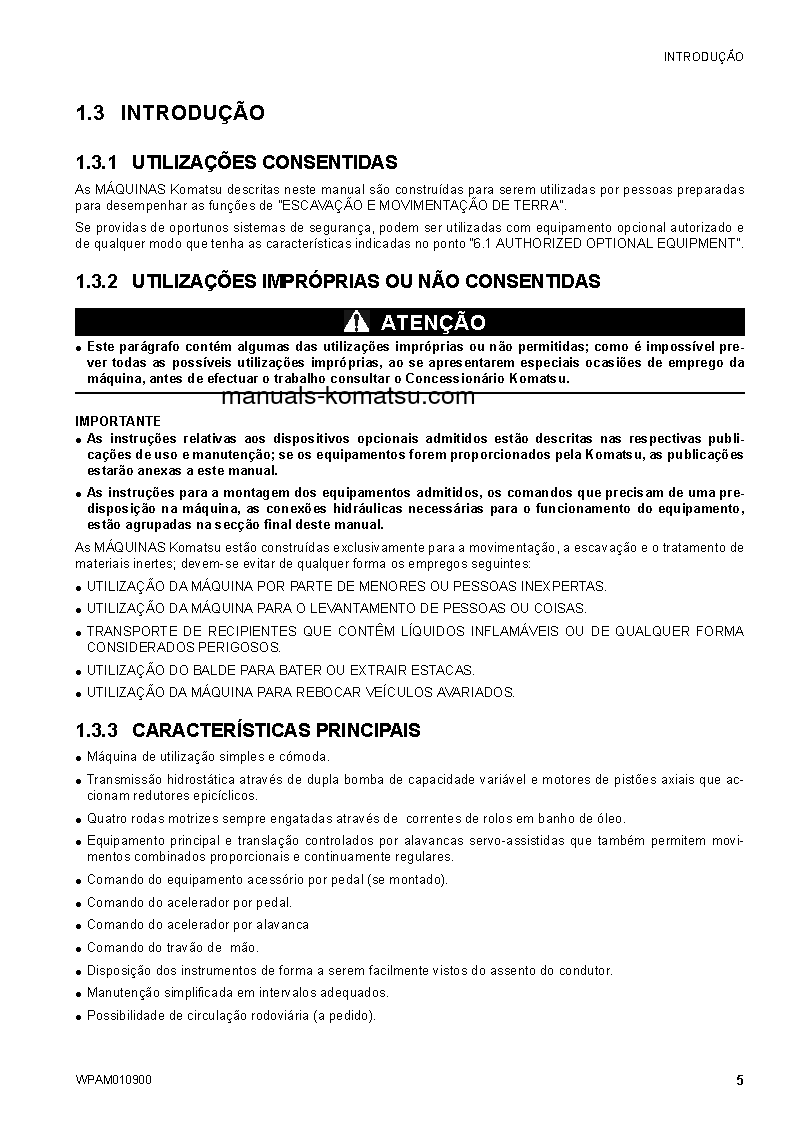 Protected: SK1026-5(ITA)-TURBO S/N F50103-UP Operation manual (Portuguese)