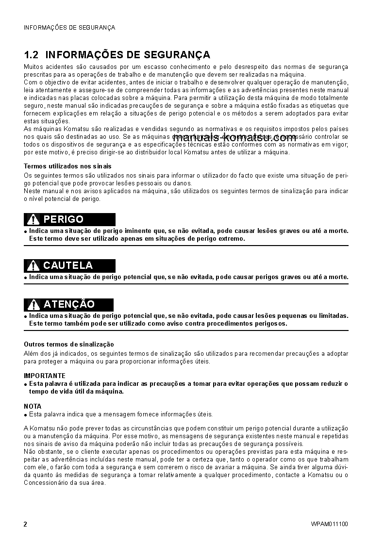 Protected: CK25-1(ITA) S/N F00092-UP Operation manual (Portuguese)