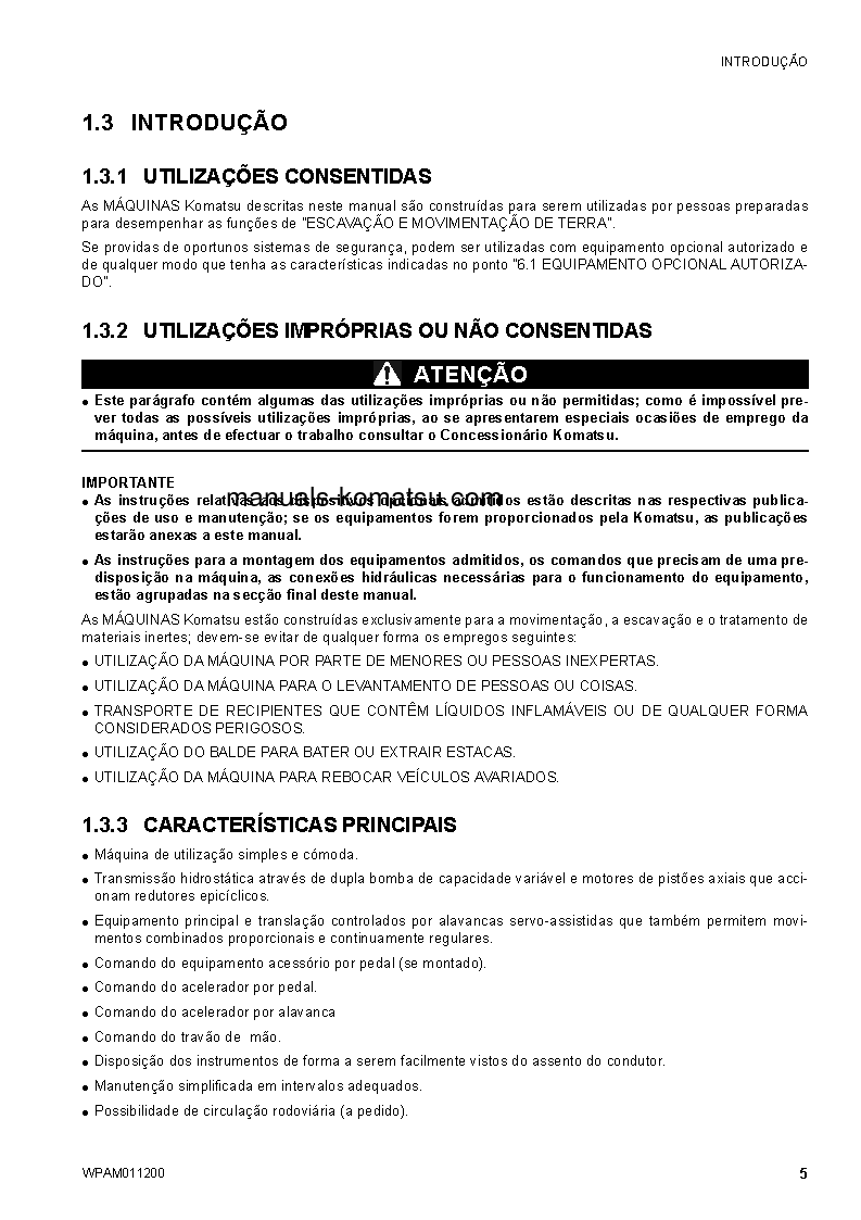 Protected: CK30-1(ITA) S/N F00211-UP Operation manual (Portuguese)