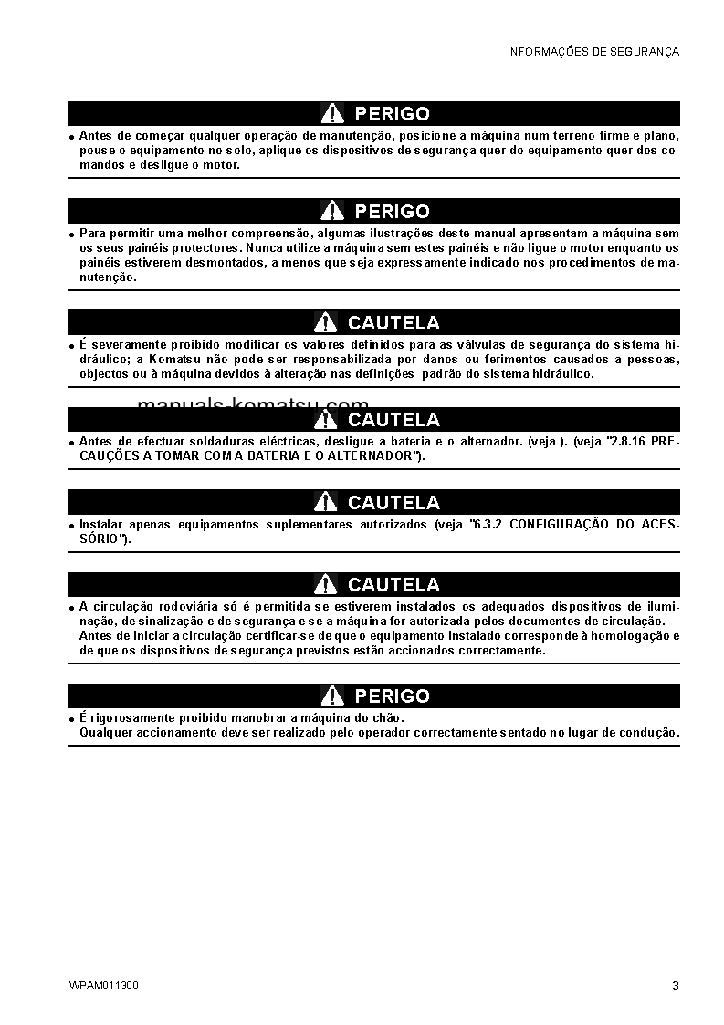 Protected: CK35-1(ITA) S/N F00106-UP Operation manual (Portuguese)