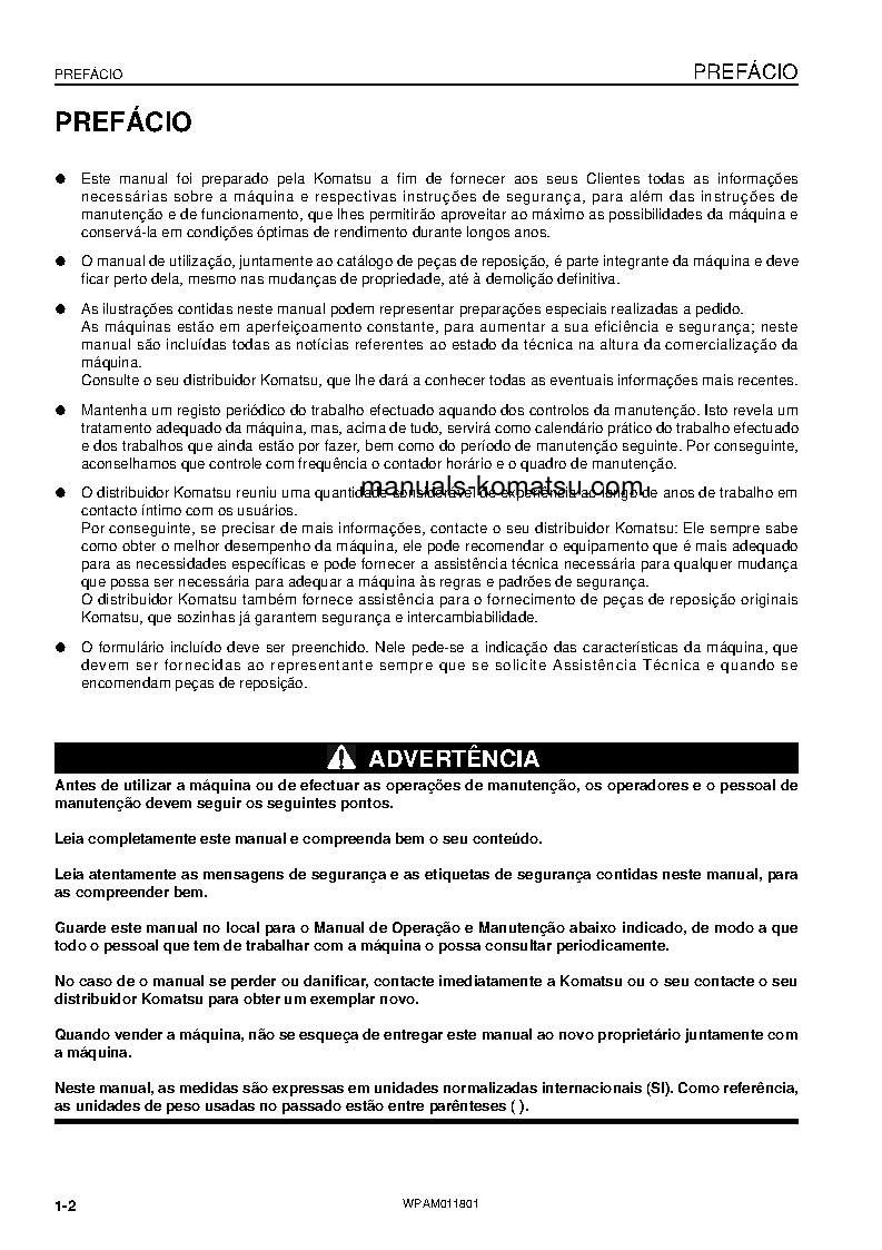 Protected: PC09-1(ITA) S/N 14754-UP Operation manual (Portuguese)