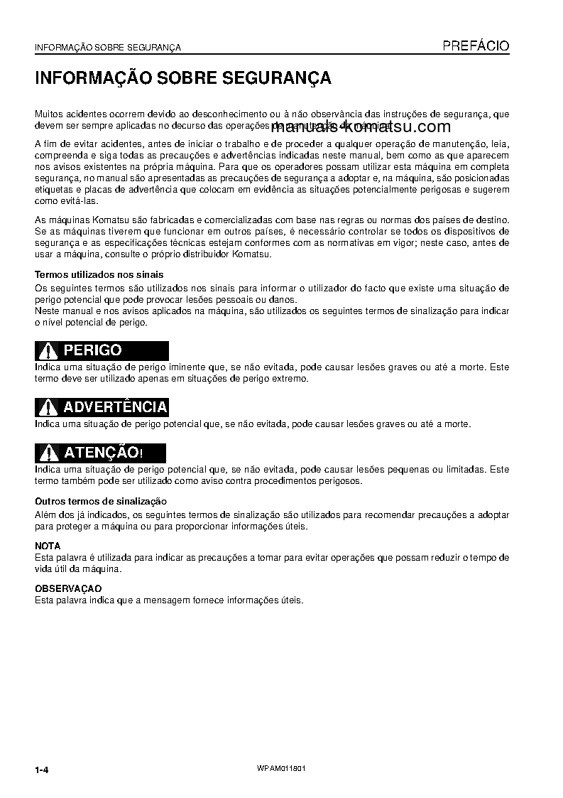 Protected: PC09-1(ITA) S/N 14754-UP Operation manual (Portuguese)