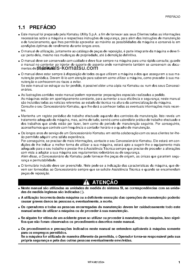 Protected: PC26MR-3(ITA) S/N F31129-UP Operation manual (Portuguese)