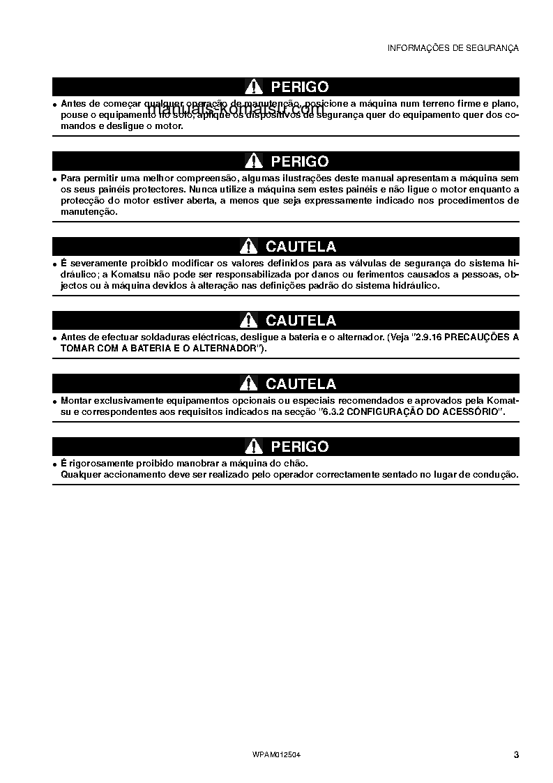 Protected: PC26MR-3(ITA) S/N F31129-UP Operation manual (Portuguese)
