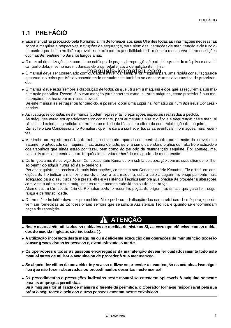 Protected: PC80MR-3(ITA) S/N F00952-UP Operation manual (Portuguese)