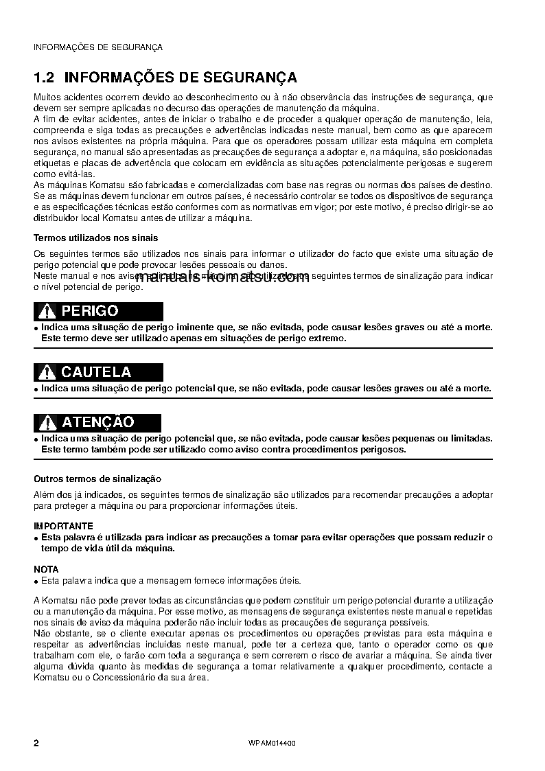 Protected: PC55MR-3(ITA) S/N F30003-UP Operation manual (Portuguese)