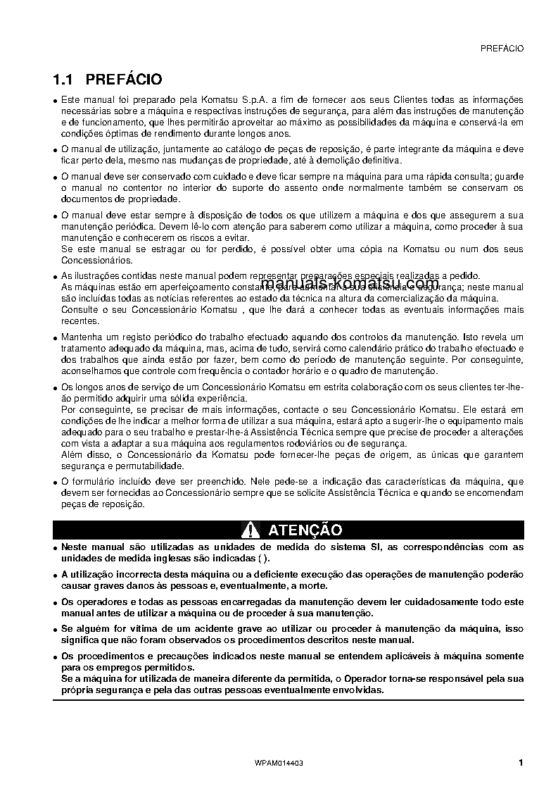 Protected: PC55MR-3(ITA) S/N F30885-UP Operation manual (Portuguese)