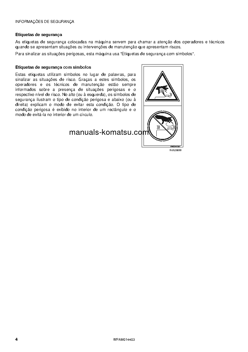 Protected: PC55MR-3(ITA) S/N F30885-UP Operation manual (Portuguese)