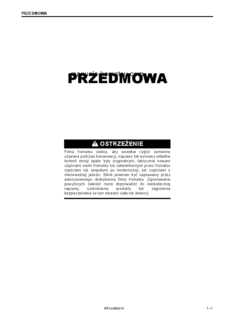 Protected: PC138US-10(ITA) S/N F40003-UP Operation manual (Polish)