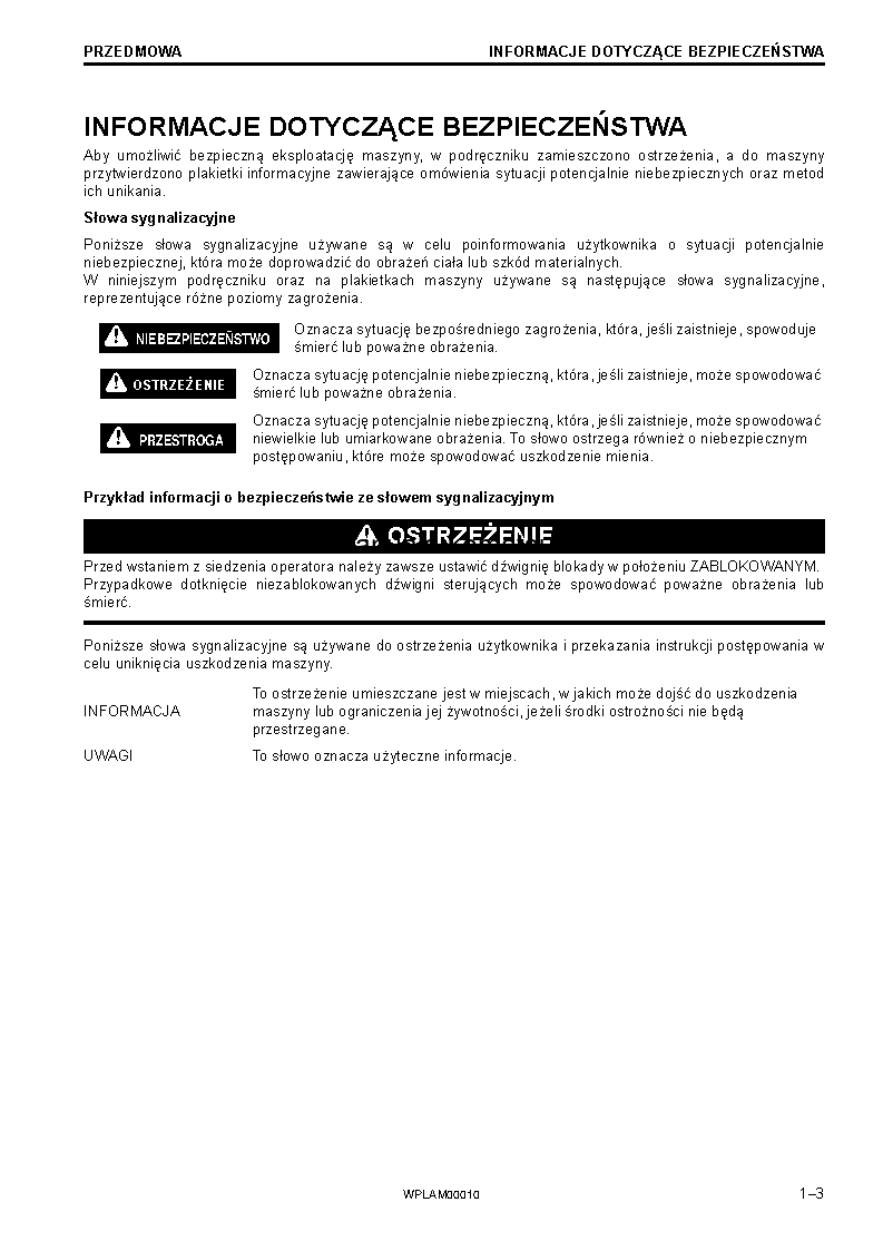 Protected: PC138US-10(ITA) S/N F40003-UP Operation manual (Polish)