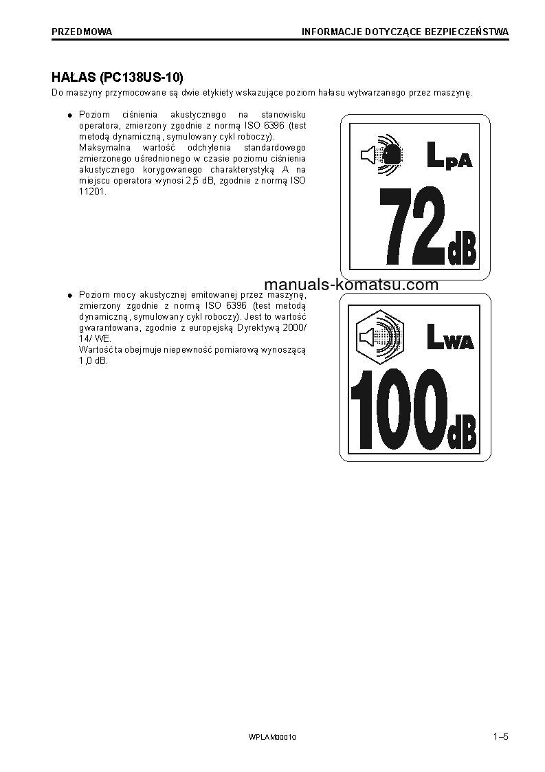 Protected: PC138US-10(ITA) S/N F40003-UP Operation manual (Polish)