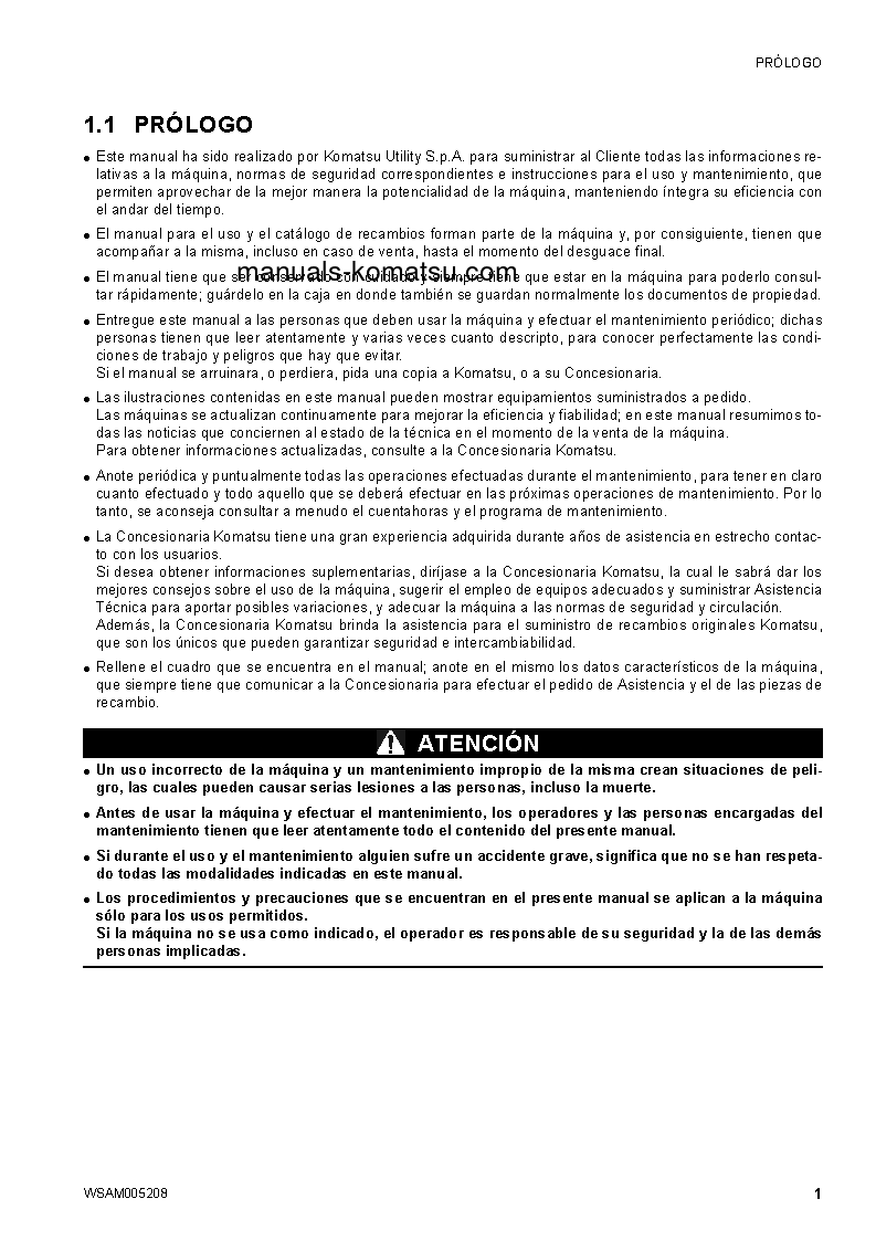 Protected: SK1020-5(ITA)-TURBO S/N 37CTF00655-UP Operation manual (Spanish)