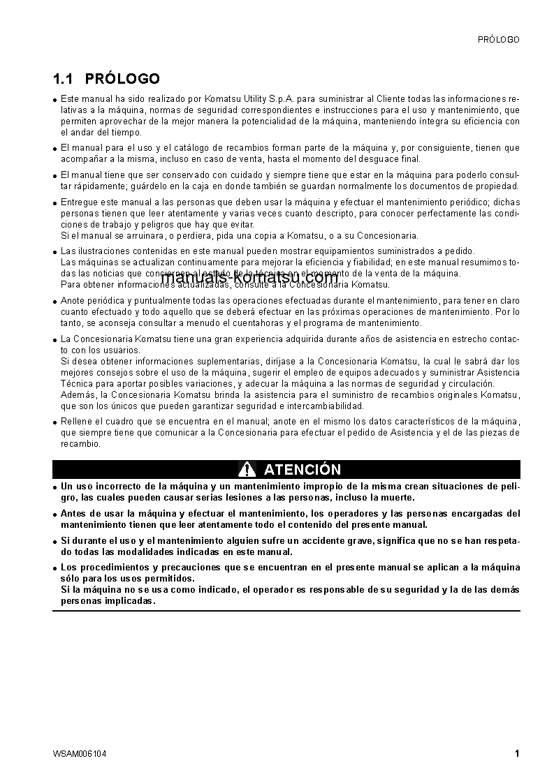 Protected: CK20-1(ITA) S/N F00271-UP Operation manual (Spanish)