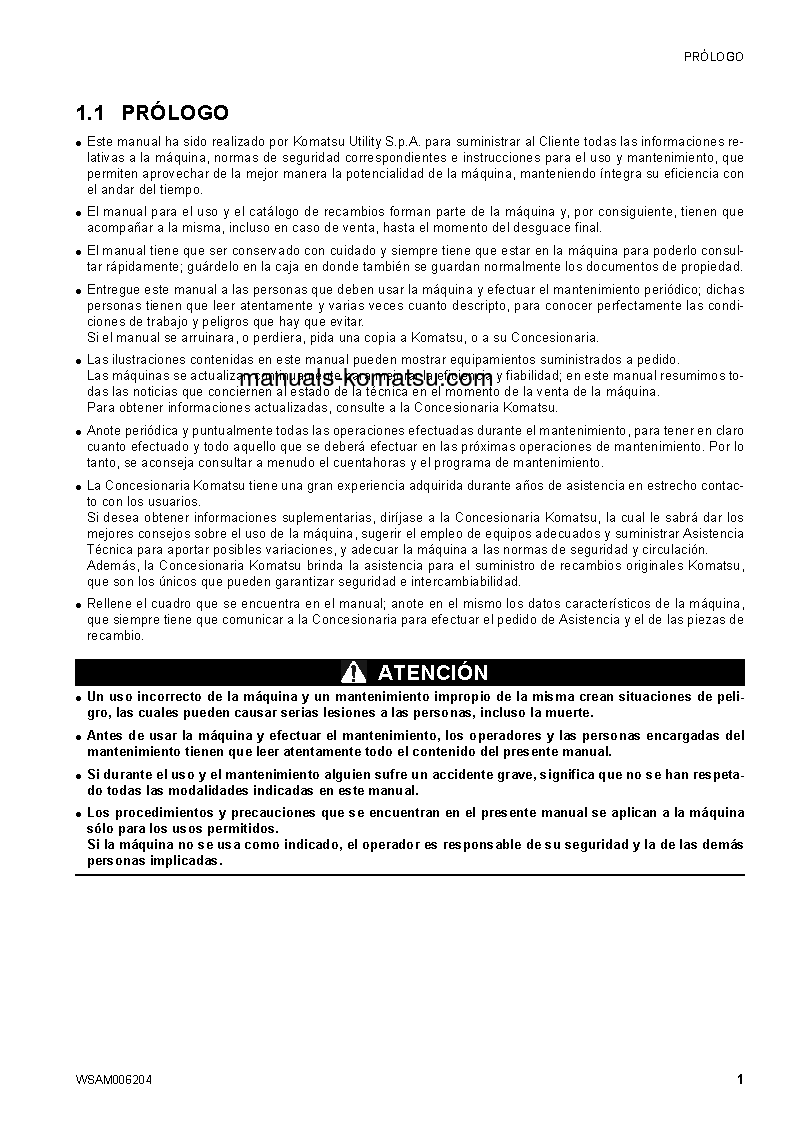 Protected: CK30-1(ITA) S/N F00198-UP Operation manual (Spanish)